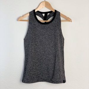 Jo and Jax Black Dance + Activewear So-Cal Striped Tank Top Sz S